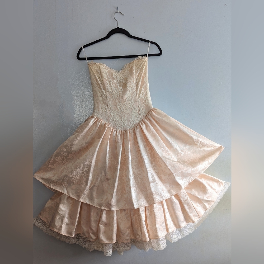 Vintage '80s Scott McClintock Prom Dress